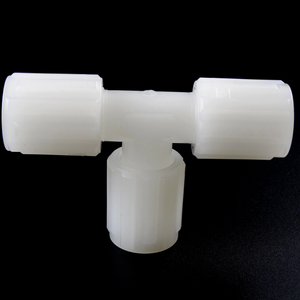 1/2' 3/4' PVDF Union Tee ท่อบานเกล็ดตัวเมีย